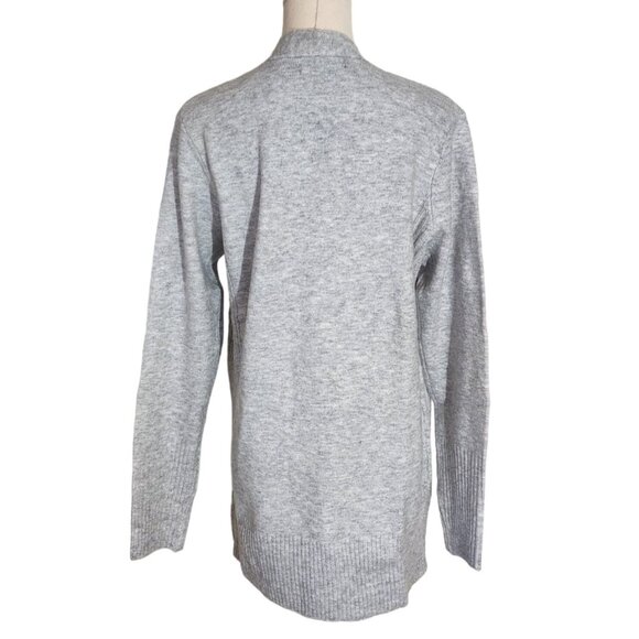 Love Ellie Light Grey Long Sleeve Cardigan With Pockets Women's Size M - Picture 3 of 16